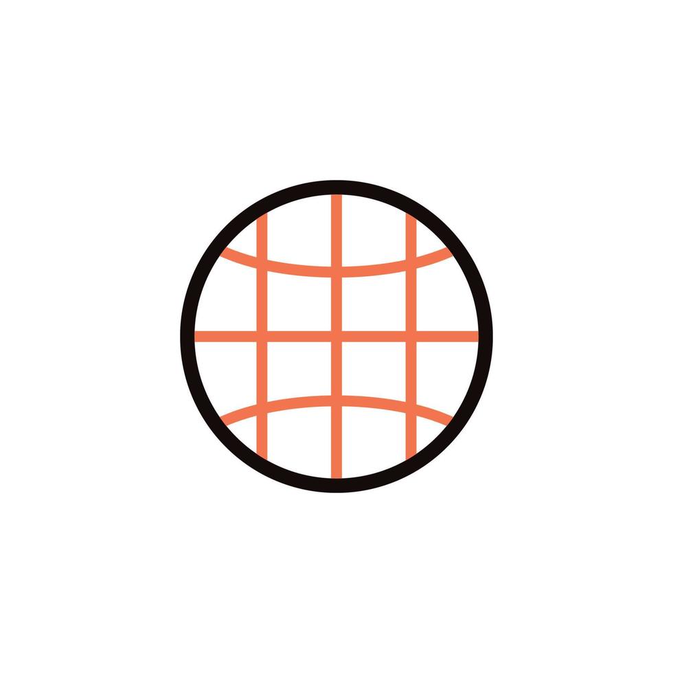 vector icon concept of internet network or can be seen as a waffle or circle net. Can be used for technology companies, internet service providers, restaurants. Can be for web, website, poster, apps