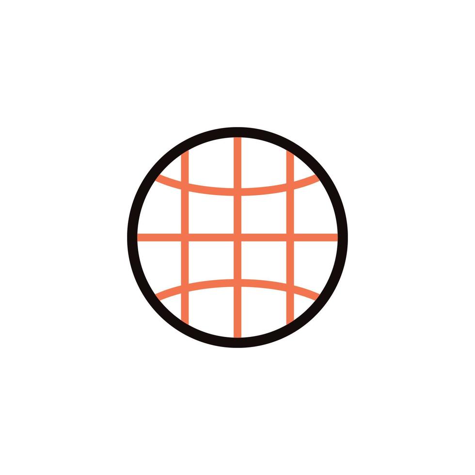 vector icon concept of internet network or can be seen as a waffle or circle net. Can be used for technology companies, internet service providers, restaurants. Can be for web, website, poster, apps