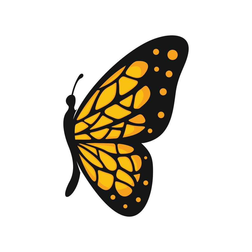 Butterfly icon isolated on white background vector