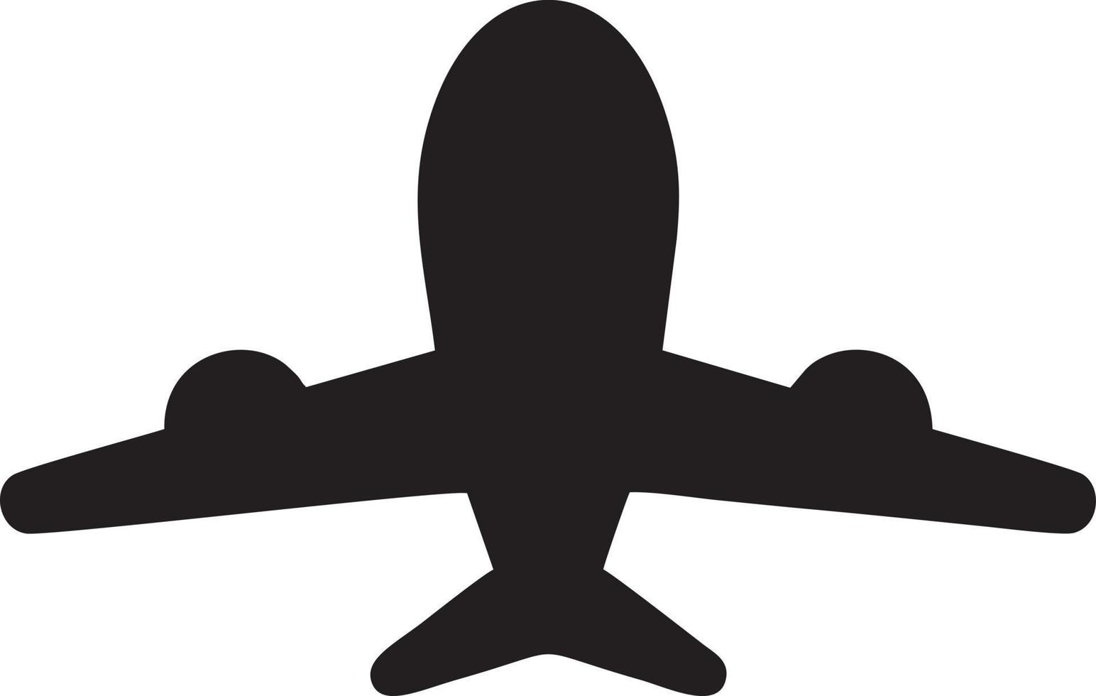 Plane icon symbol image vector, illustration of the flight aviation in black image. EPS 10 vector