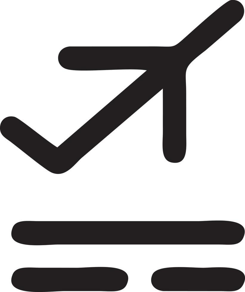 Plane icon symbol image vector, illustration of the flight aviation in black image. EPS 10 vector