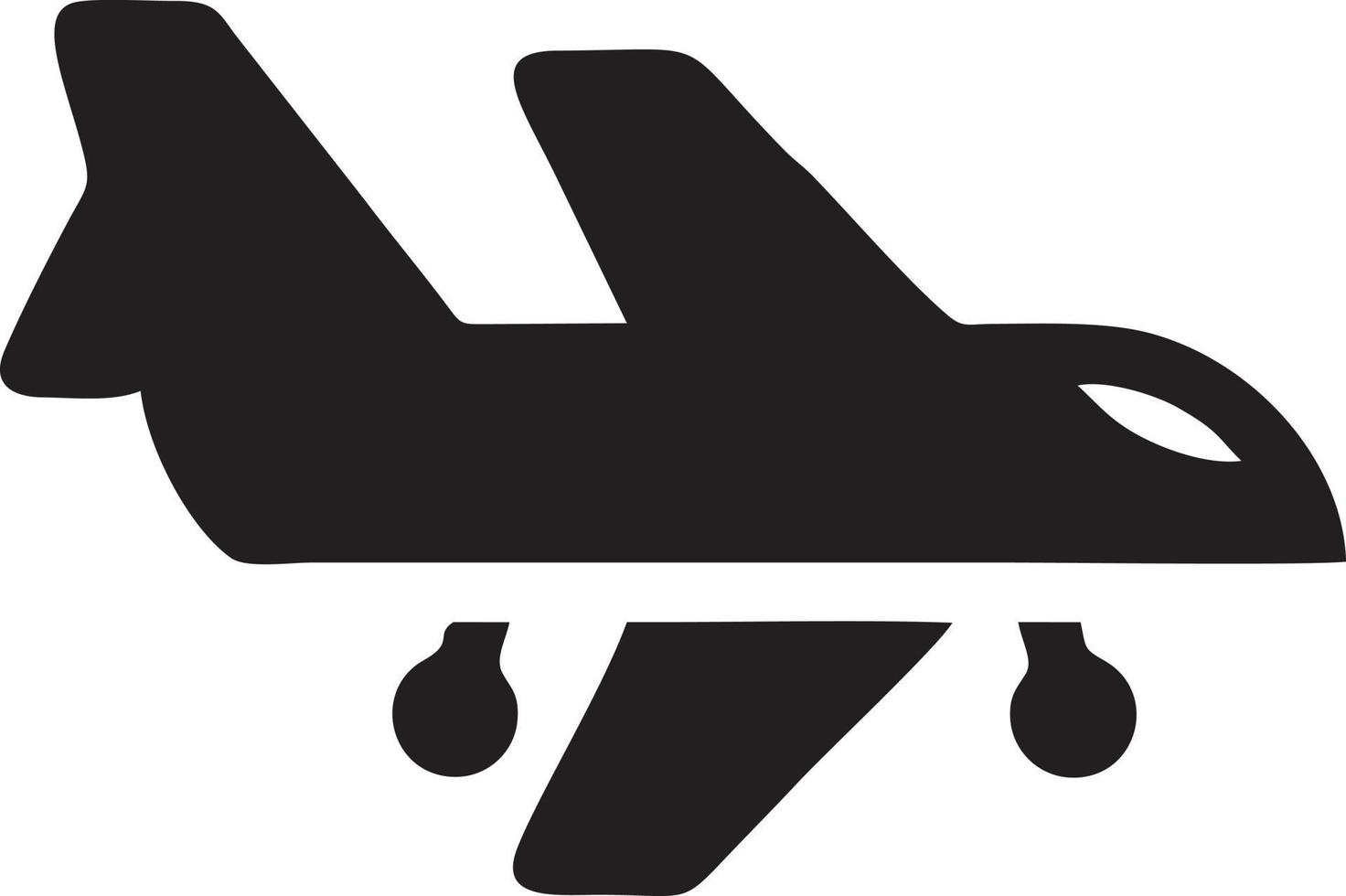 Plane icon symbol image vector, illustration of the flight aviation in black image. EPS 10 vector