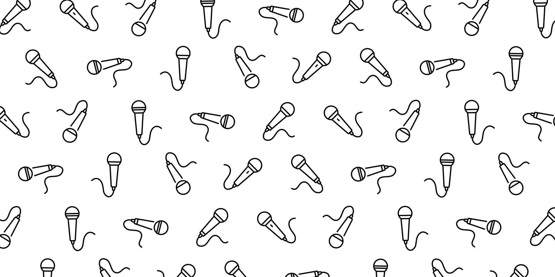 simple microphone pattern background design 22160228 Vector Art at Vecteezy