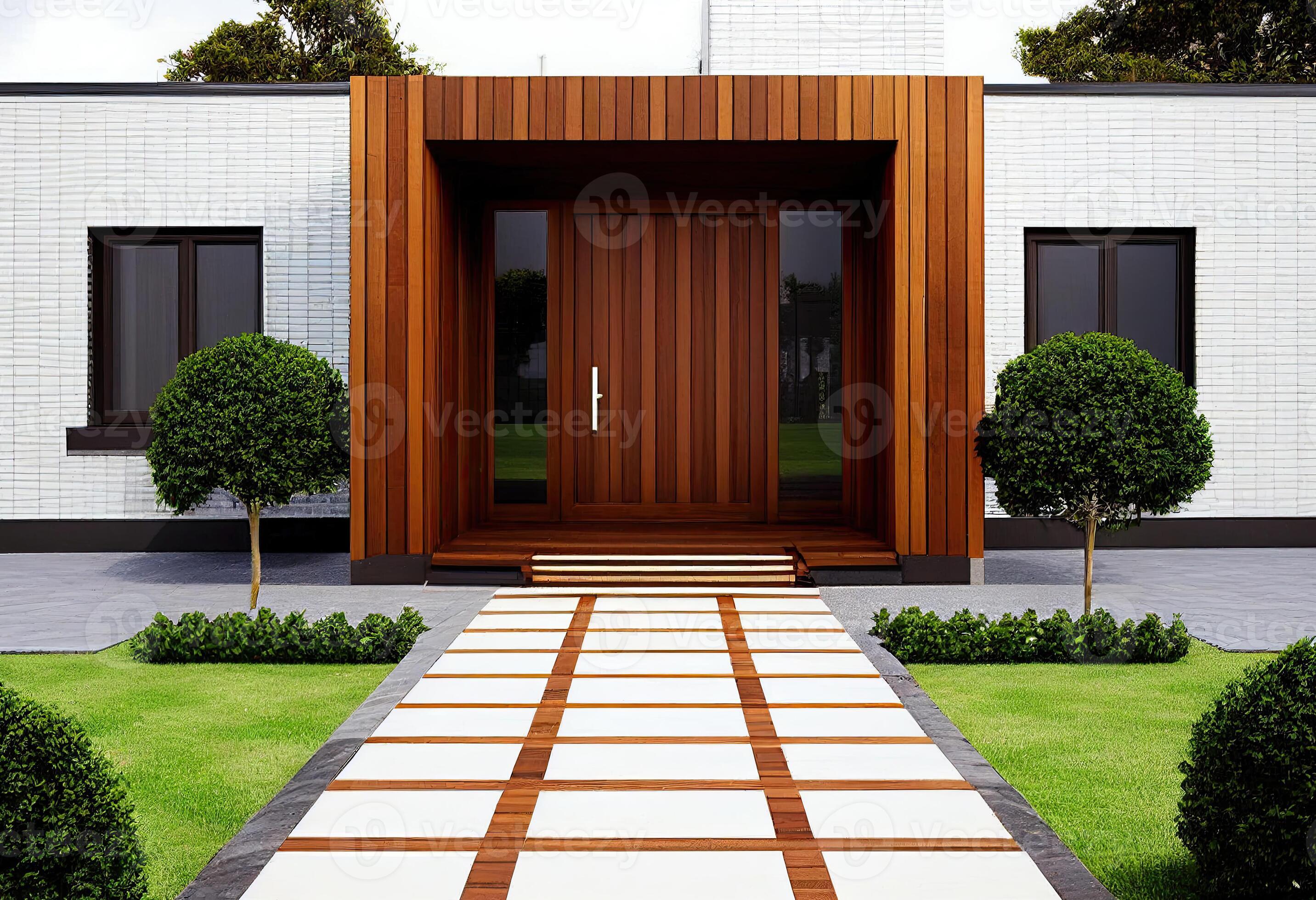 Modern House Facade Main Entrance Of Living Building Door Of Luxury modern-house-facade-main-entrance-of-living-building-door-of-luxury