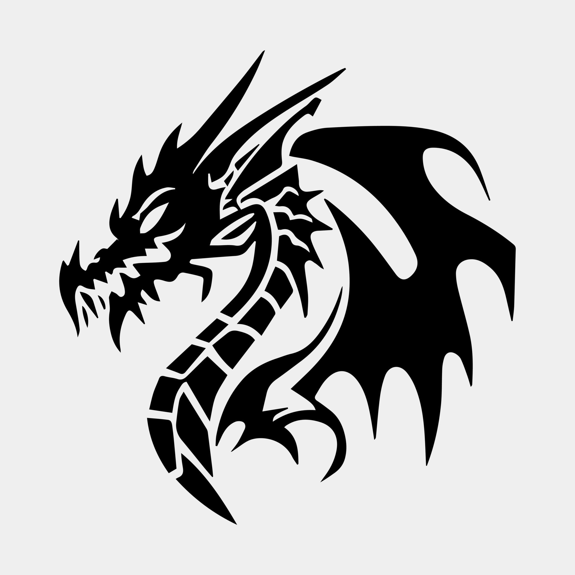 Dragon vector icon illustration design logo template 22160511 Vector