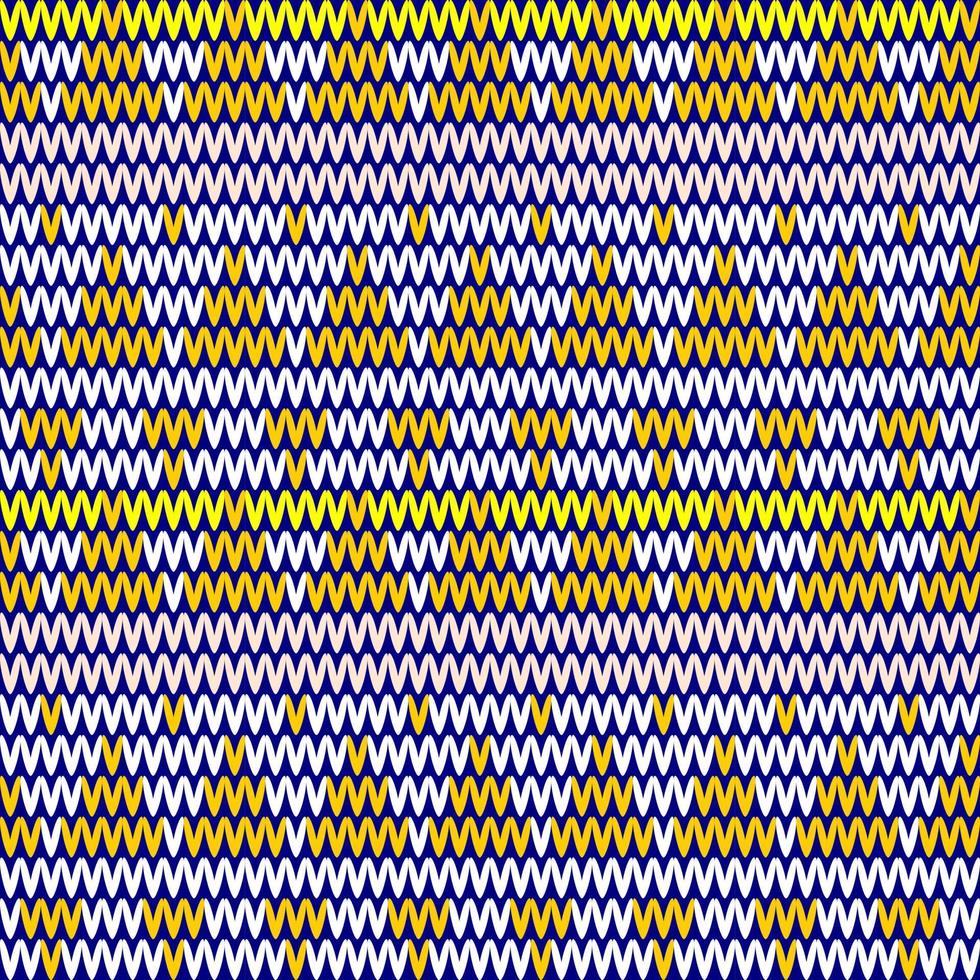 seamless knitted pattern with geometric vector