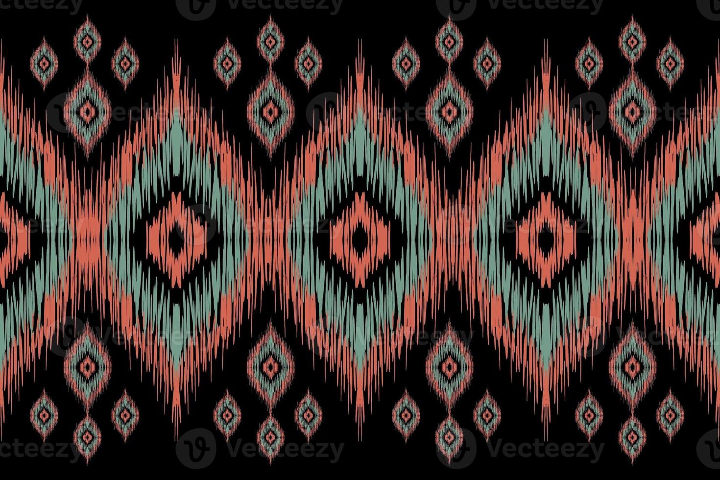 étnico ikat patrones geométrico nativo tribal boho motivo azteca textil tela alfombra mandalas africano americano India flor foto