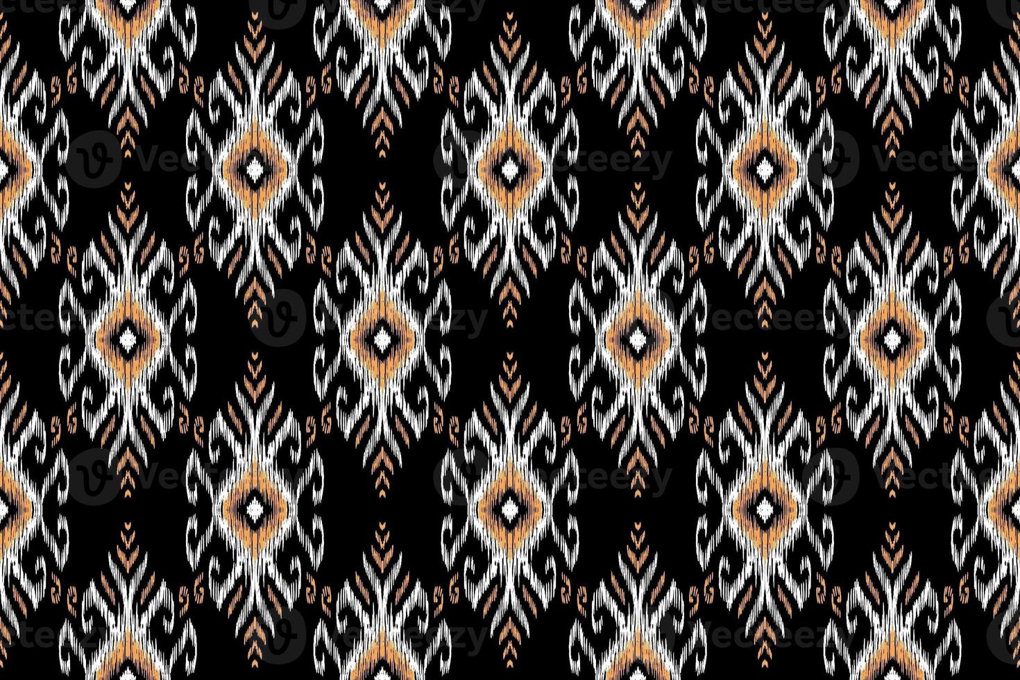 étnico ikat patrones geométrico nativo tribal boho motivo azteca textil tela alfombra mandalas africano americano India flor foto