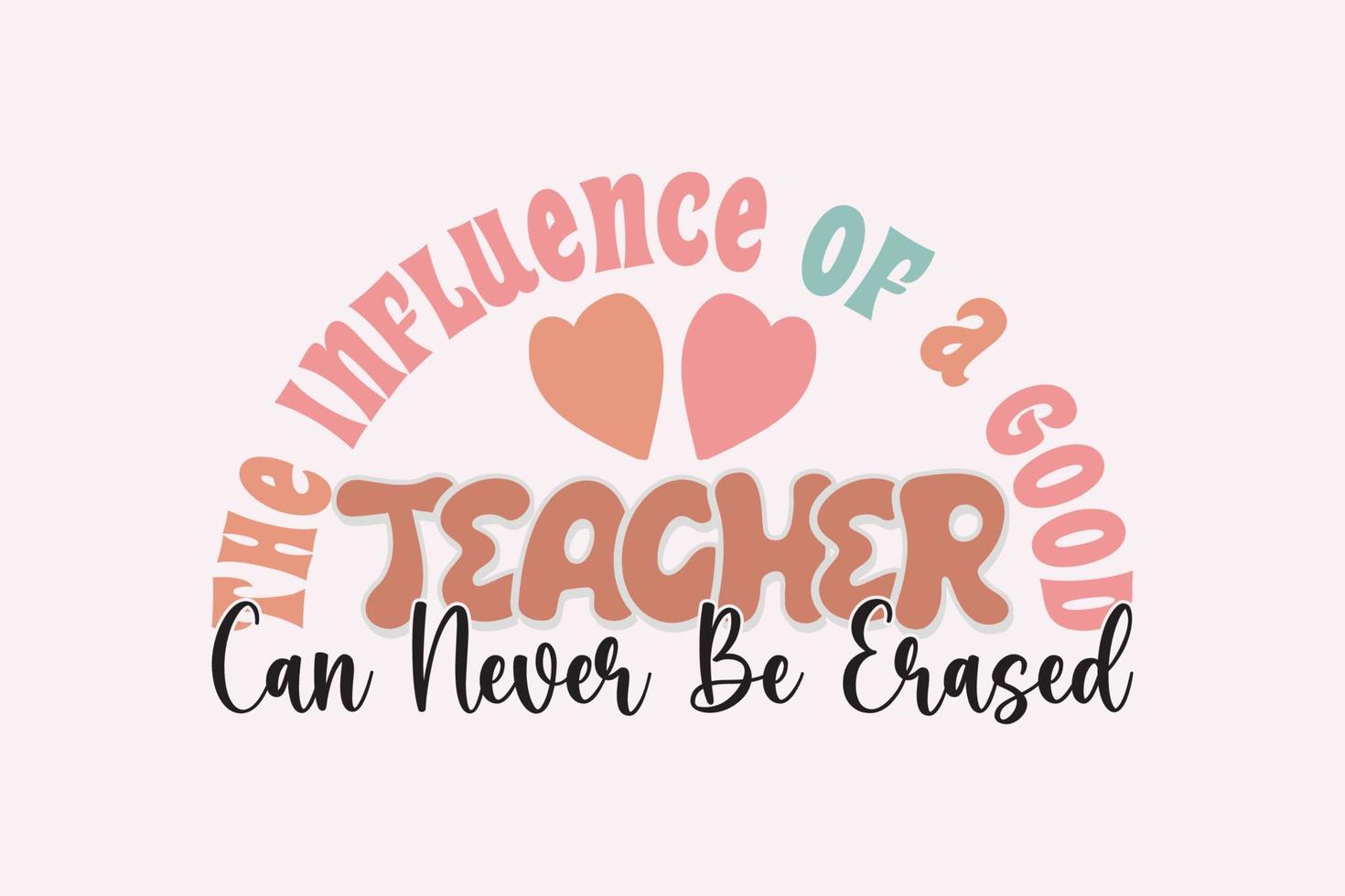 Teacher sublimation,retro Shirt Design vector