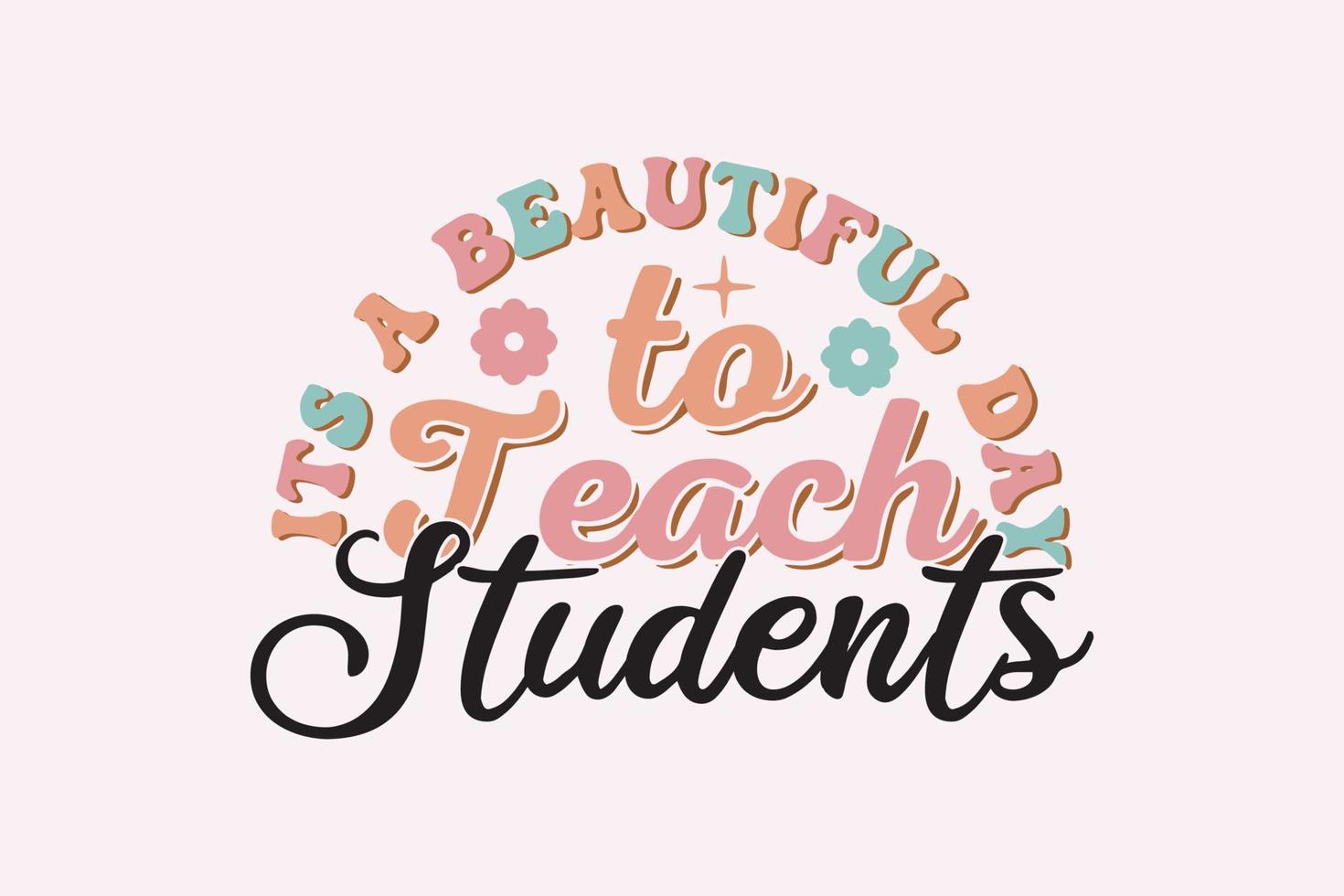 Teacher sublimation,retro Shirt Design vector