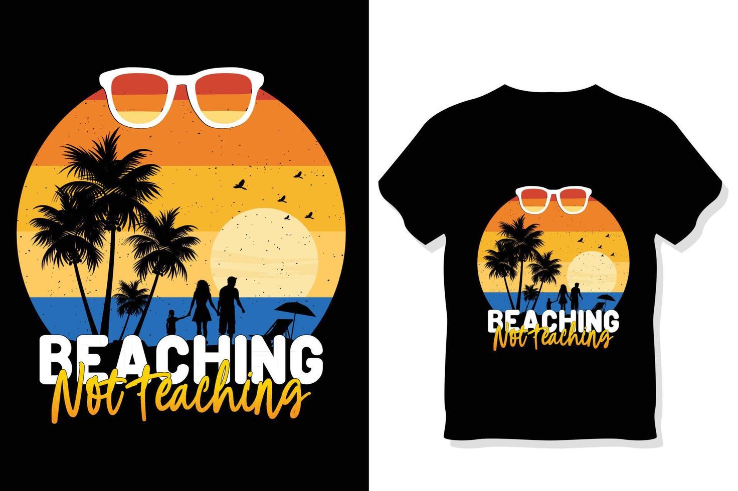 Vintage retro summer t shirt design vector