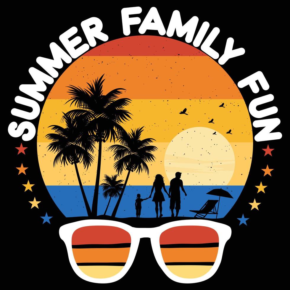 Set of Retro summer t shirt design vector, Vintage sunset collection vector