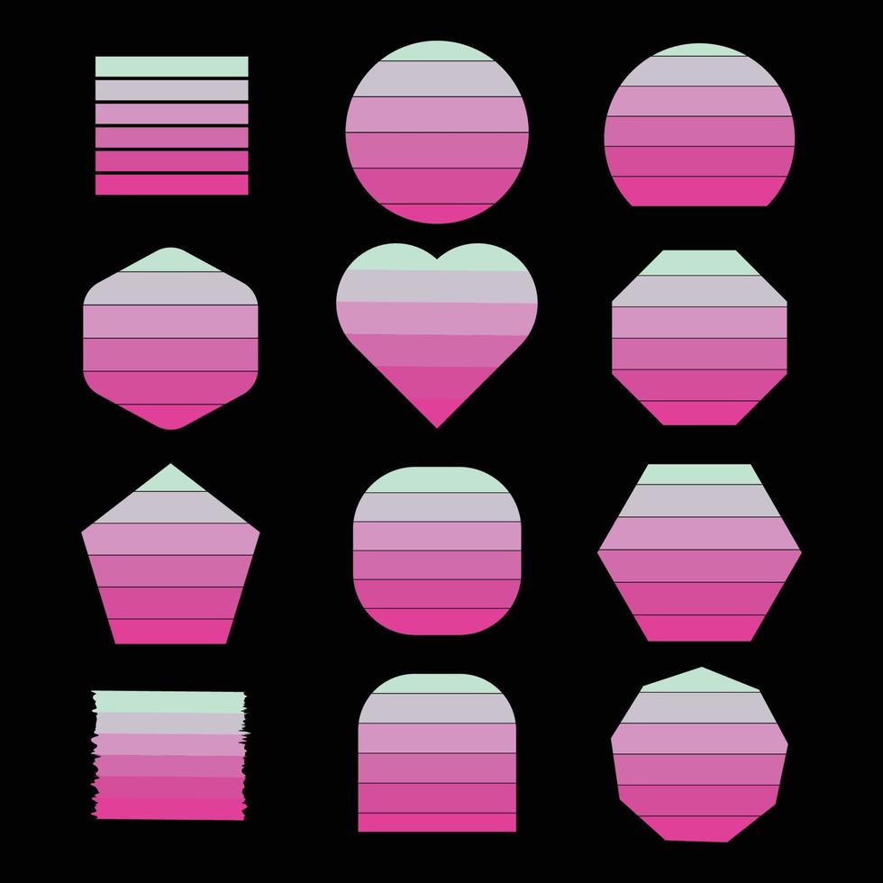 set of mothers day mom, Mommy color palette Color Schemes for Mother's Day Mom-inspired feminine colors, pink different shades colors palette, female Pink Combination design elements for t-shirt vector
