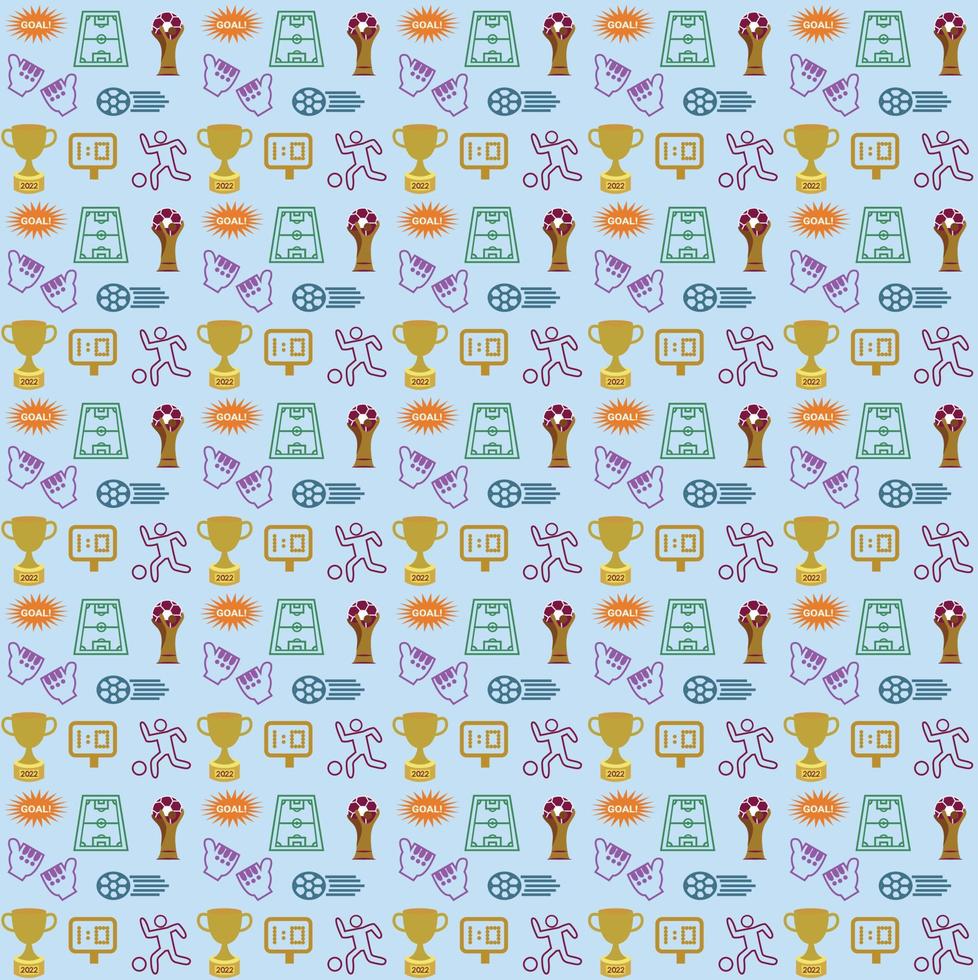 World Cup Based Pattern for football lovers vector