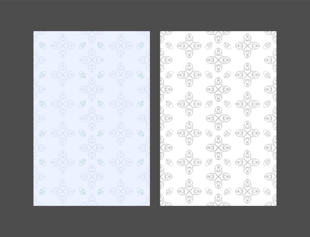 Set Of Abstract Ornament Decorative Background Vector