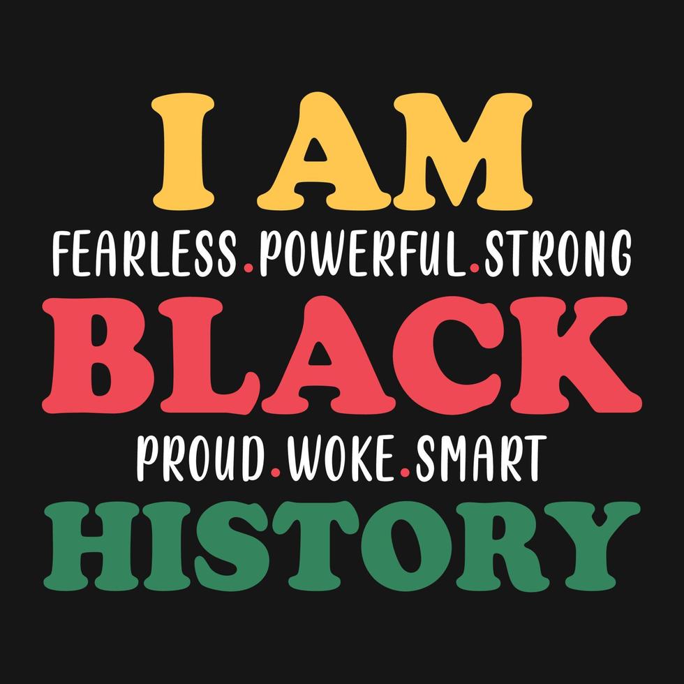 Black History Month Vector T-shirt Design