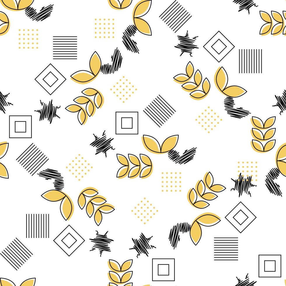 Seamless pattern of simple geometric shapes. Vector illustration. EPS10