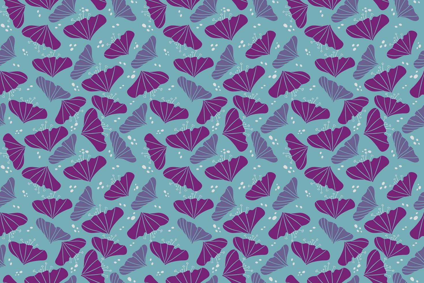 púrpura flor sin costura modelo mano dibujado vector ilustración diseño para interior moda, tela, textil y otros