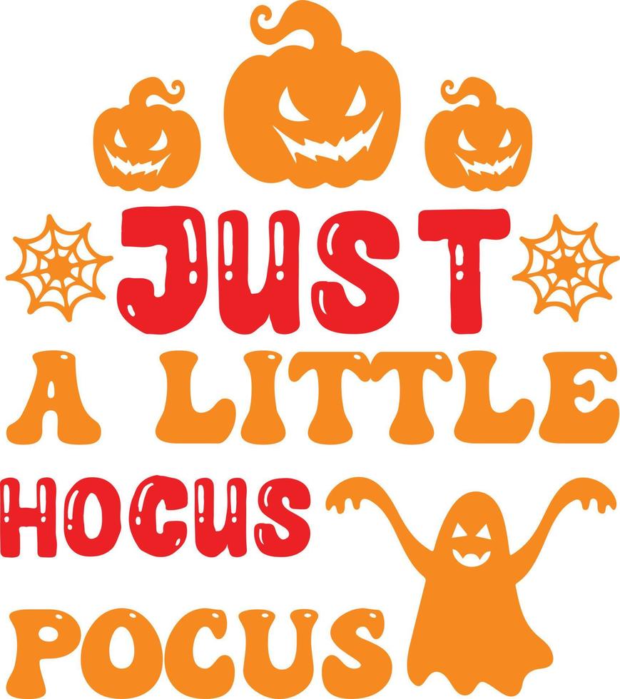 Halloween Typography Design vector