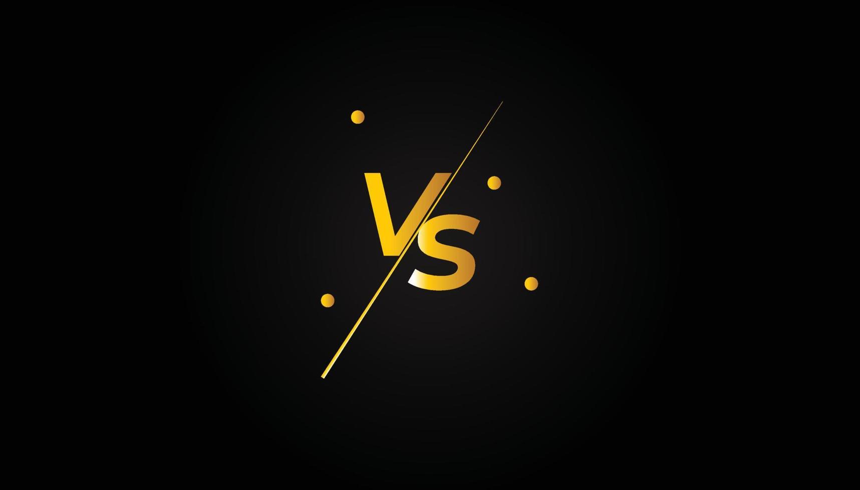 versus vs diseño modelo para juego de azar vector