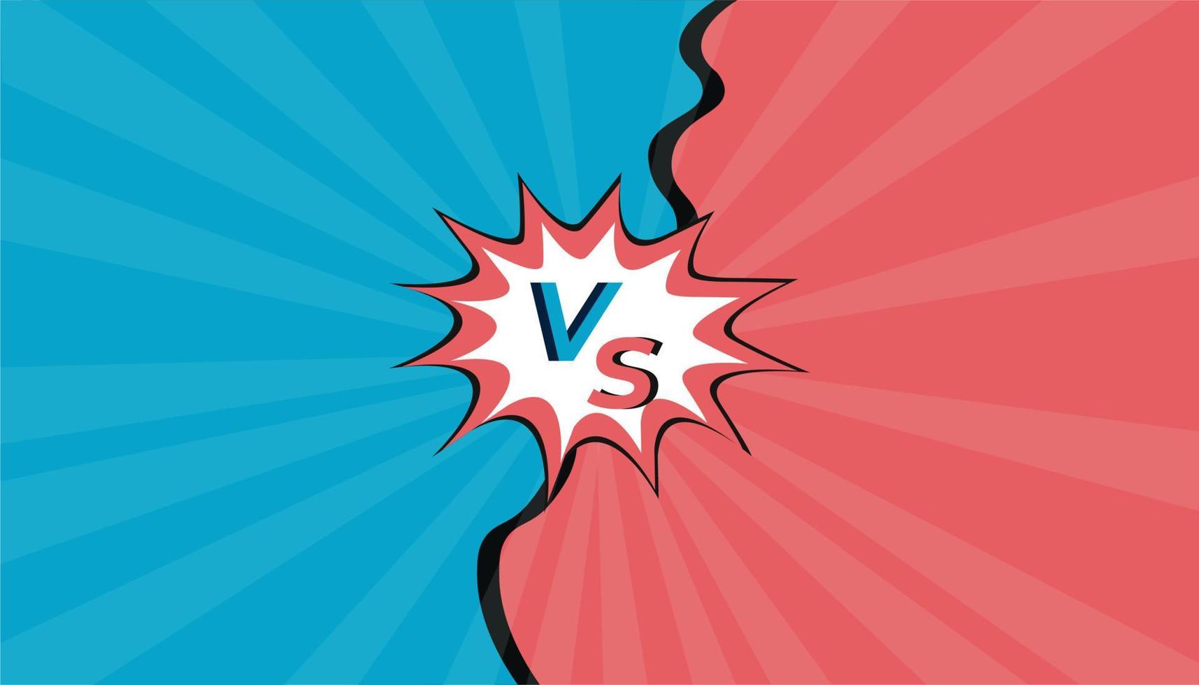 versus vs diseño modelo para juego de azar vector