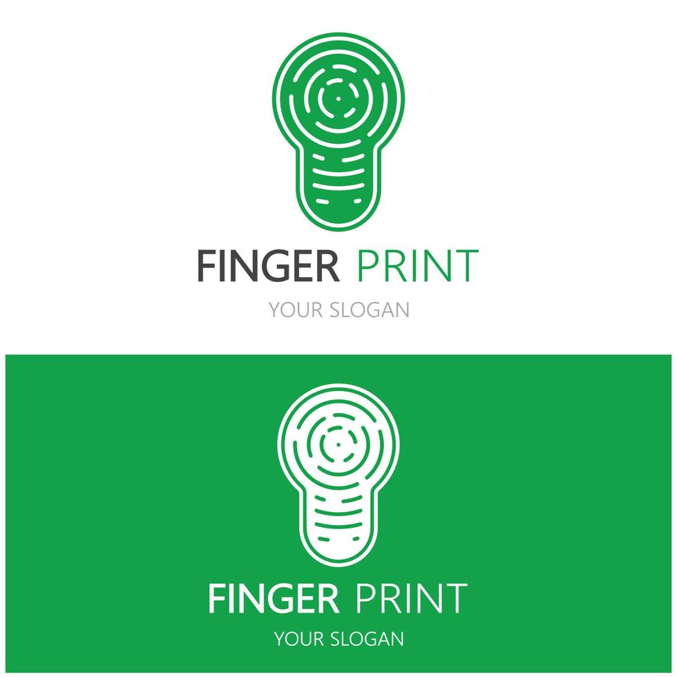 simple flat fingerprint logo,for security,identification,badge,emblem,business card,digital,vector vector