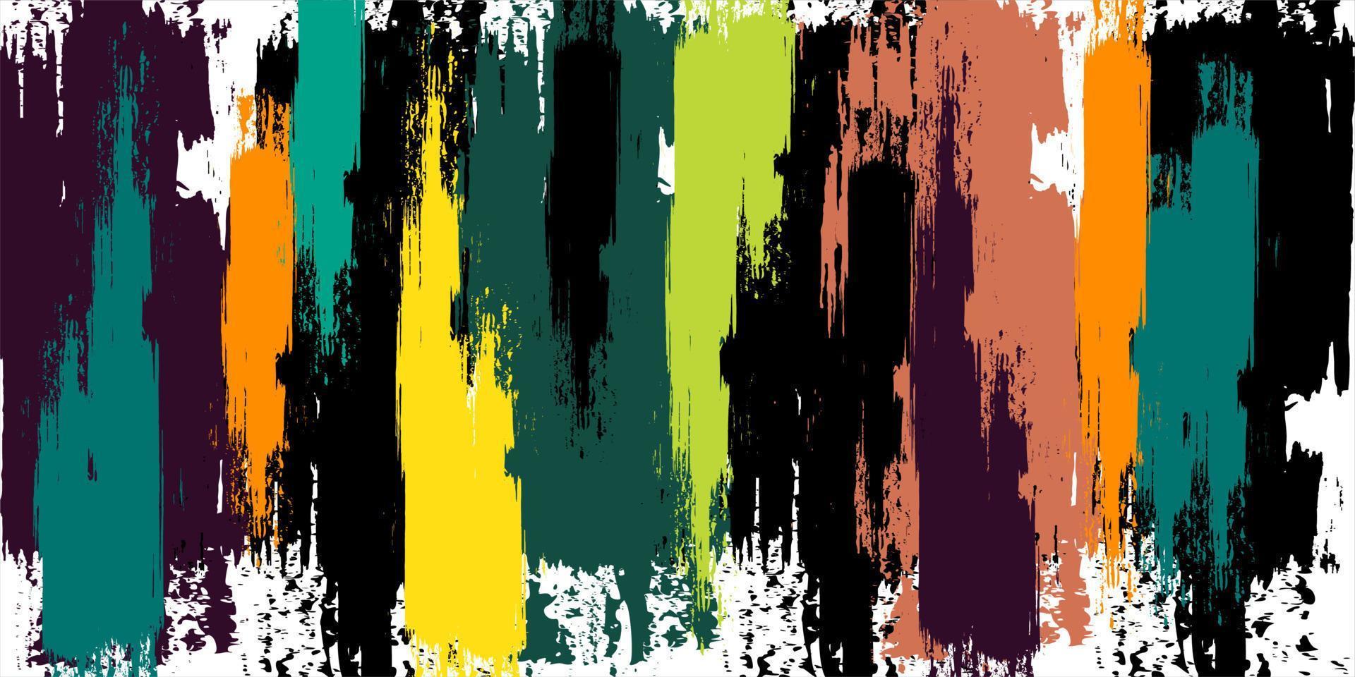 colorful paint grunge background vector