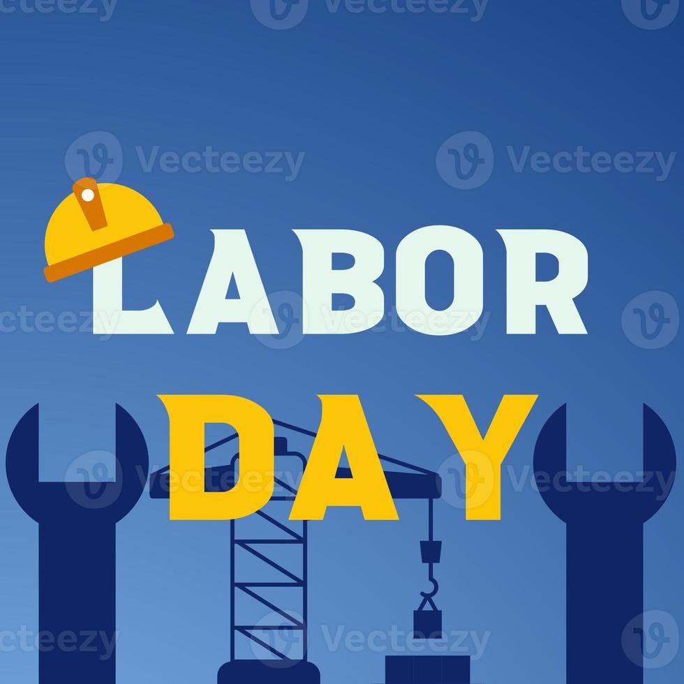 Happy Labor Day. Poster or Banner. 1 May International labour day photo