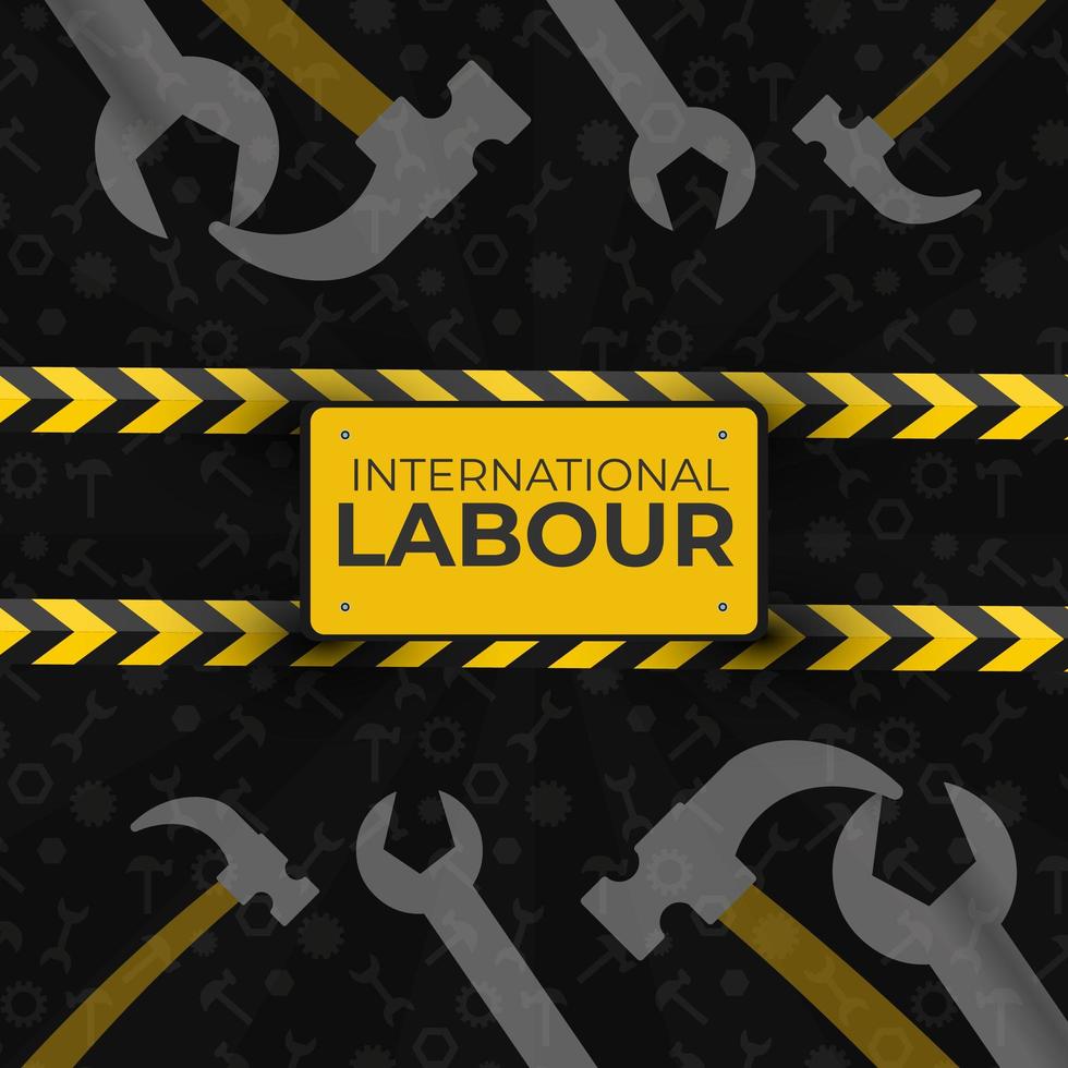 Happy Labor Day. Poster or Banner. 1 May International labour day photo