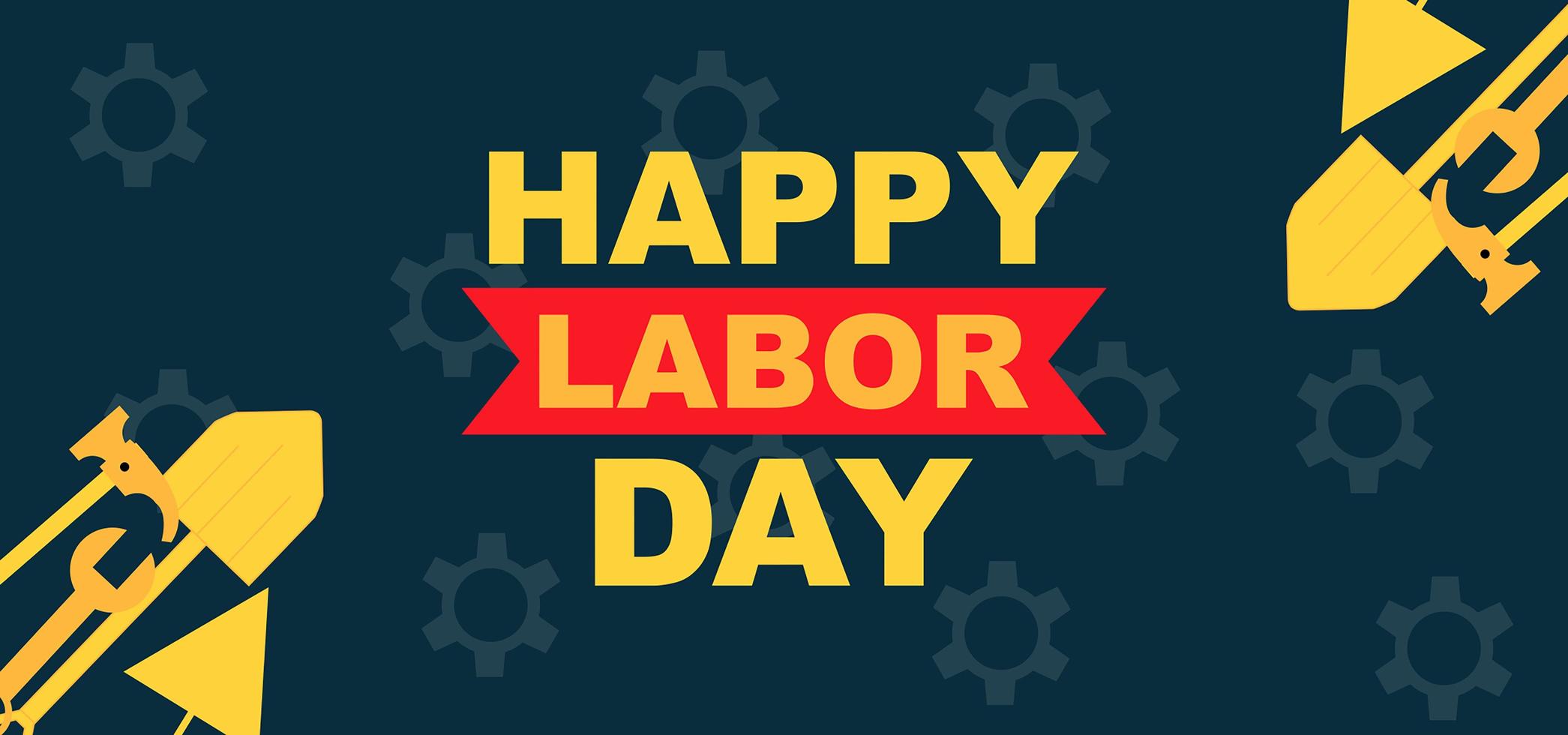 Happy Labor Day. Poster or Banner. 1 May International labour day photo