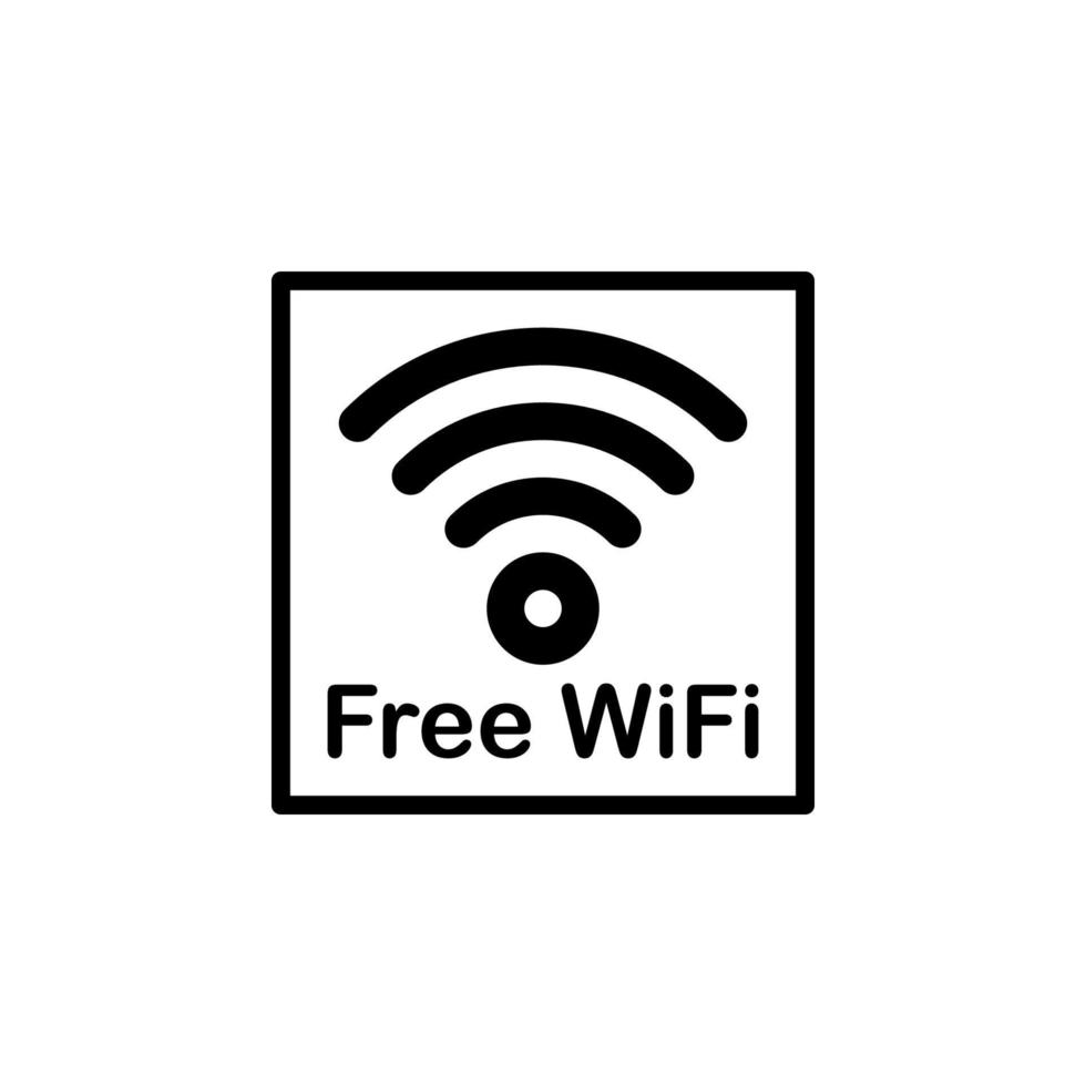 free WiFi icon vector for any purposes