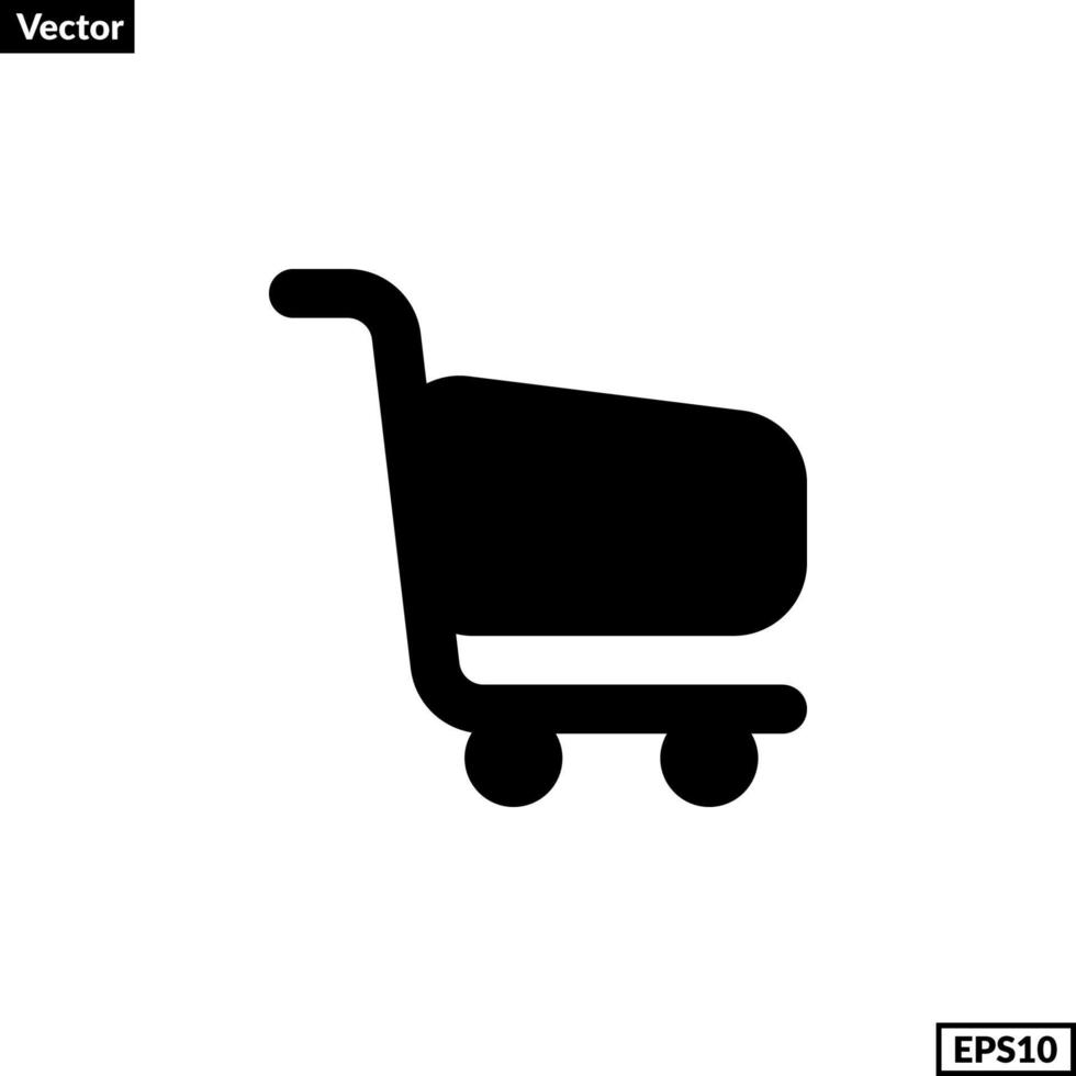 compras carro icono vector para ninguna propósitos