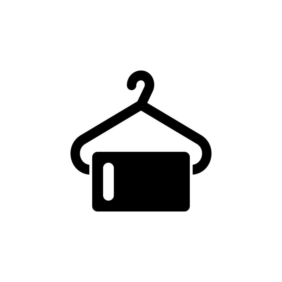 towel on the hanger icon vector for any purposes