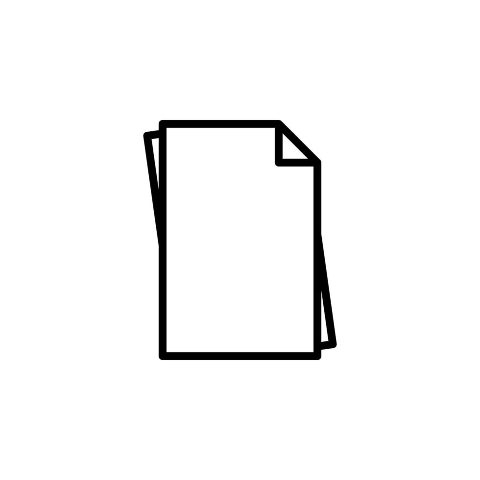 blank paper icon isolated vector