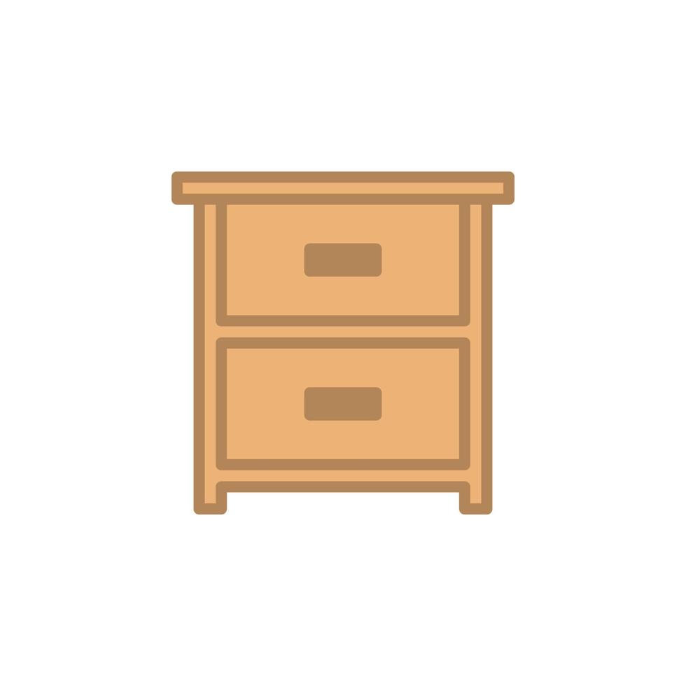Drawer icon vector