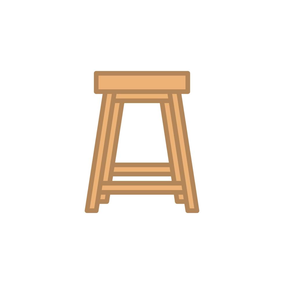 Stool icon vector