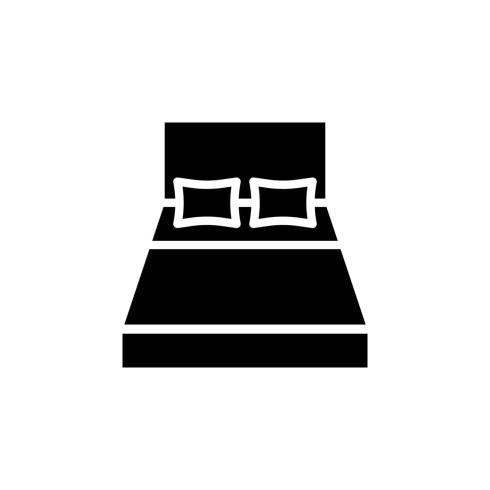 Bed icon vector