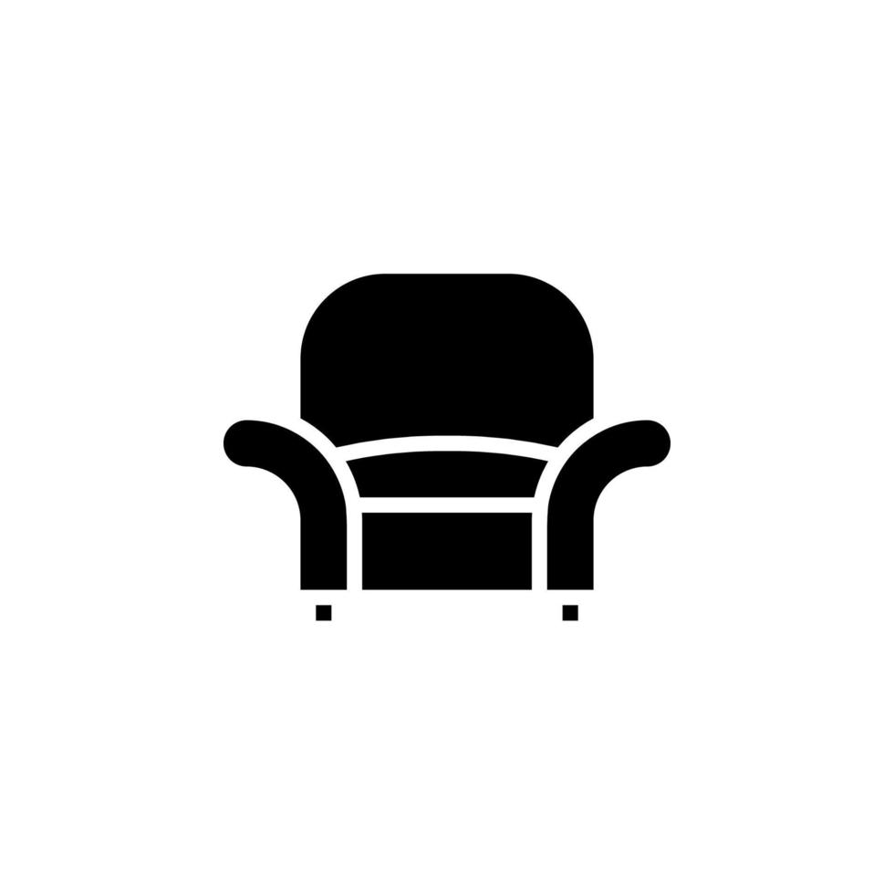 brazo silla icono vector