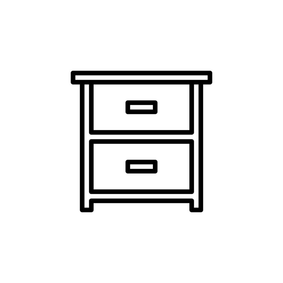 Drawer icon vector