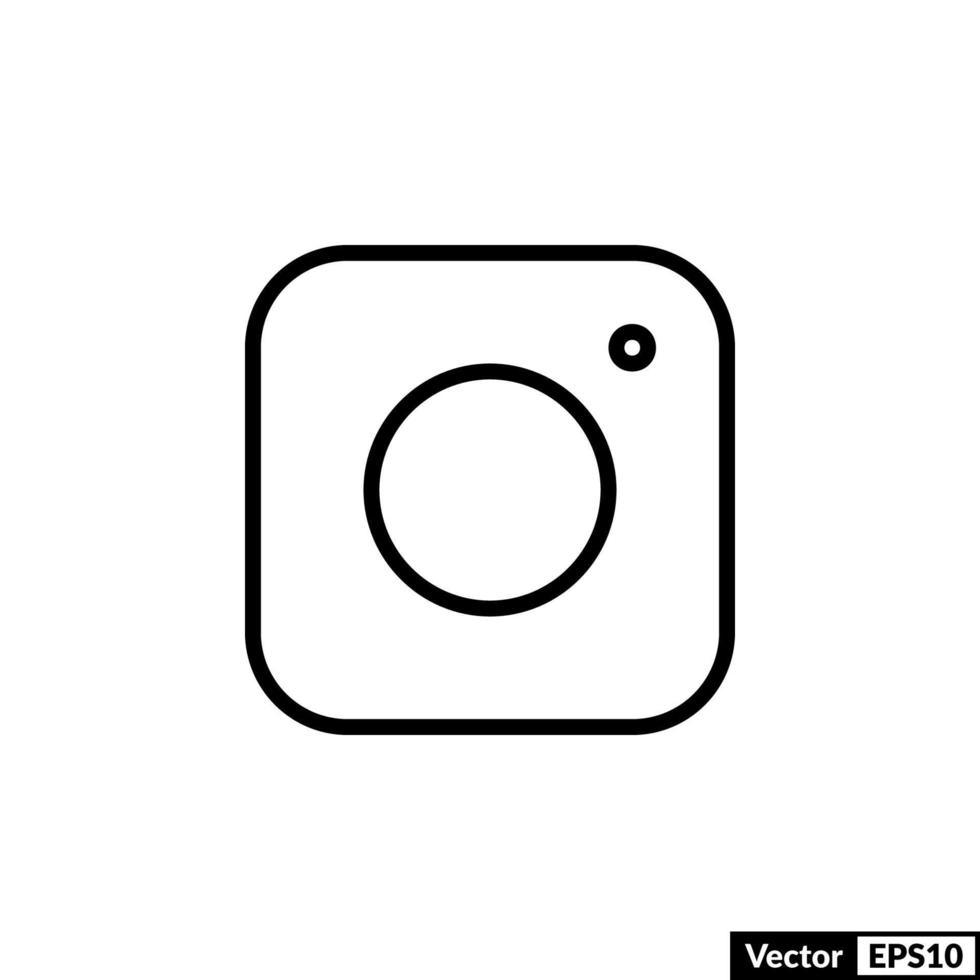 camera icon vector EPS10 Illustration