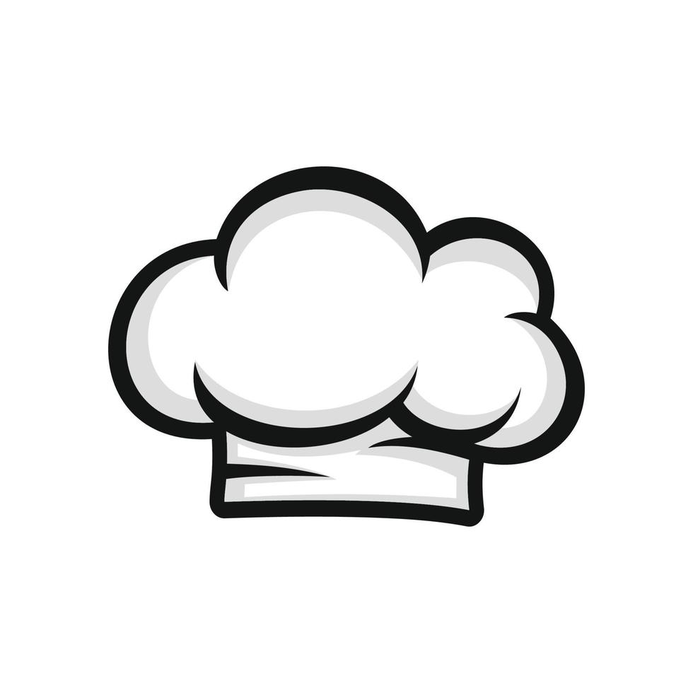 Chef hat icon isolated on white background vector