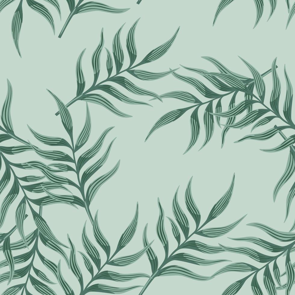 helecho hoja fondo de pantalla. resumen exótico planta sin costura modelo. tropical palma hojas modelo. botánico textura. vector