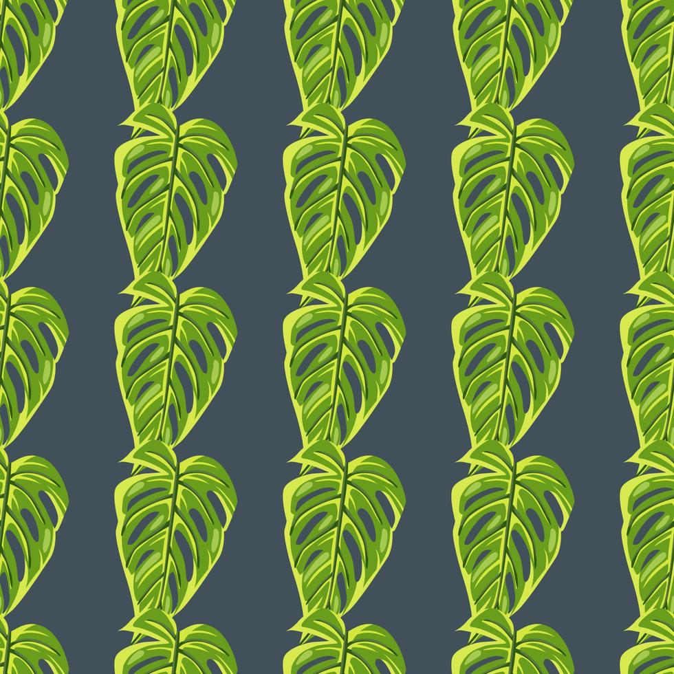 Jungle leaf seamless pattern. Exotic botanical texture. Floral background. Decorative tropical palm leaves wallpaper. vector