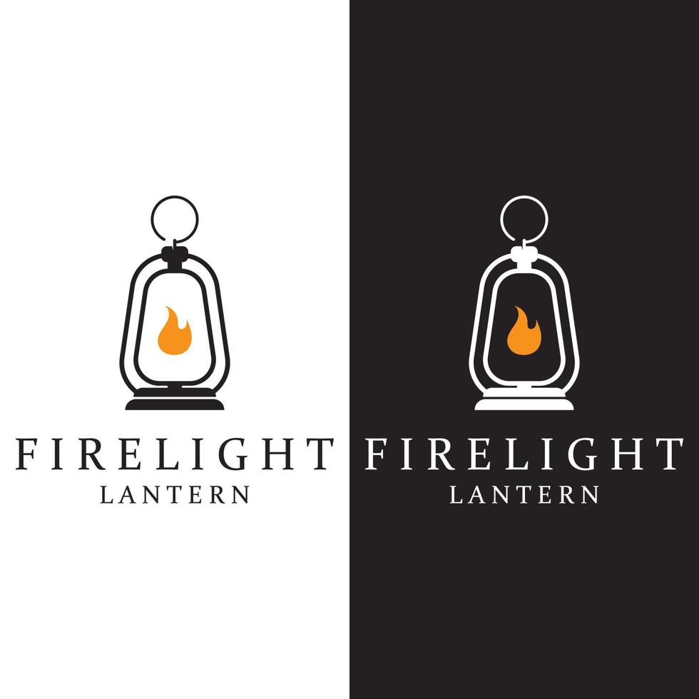 Lantern Lamp Design Vector Template