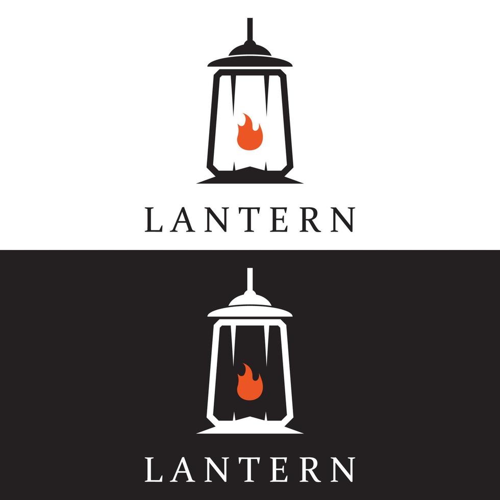 Lantern Lamp Design Vector Template