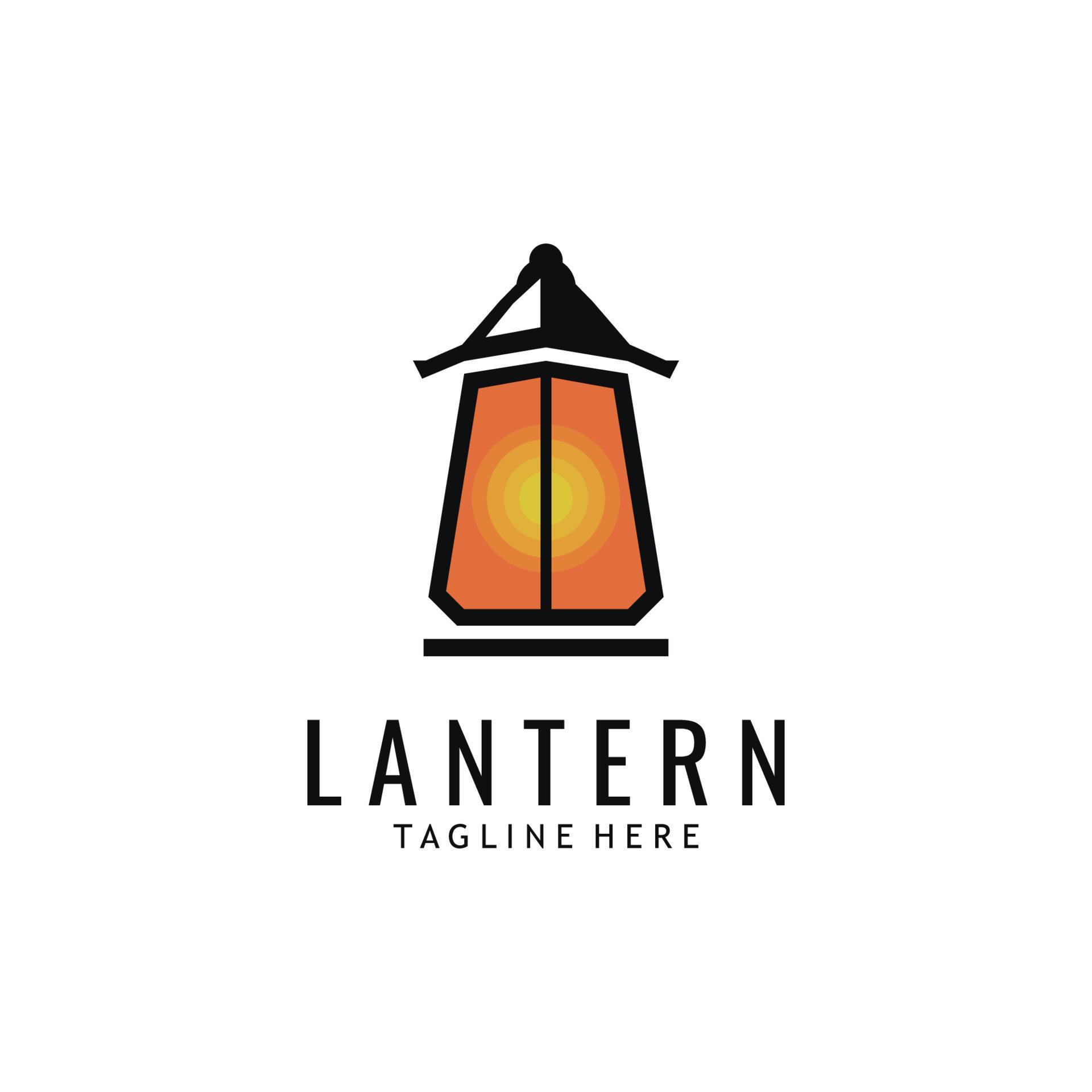 Lantern Lamp Design Vector Template 22166824 Vector Art at Vecteezy