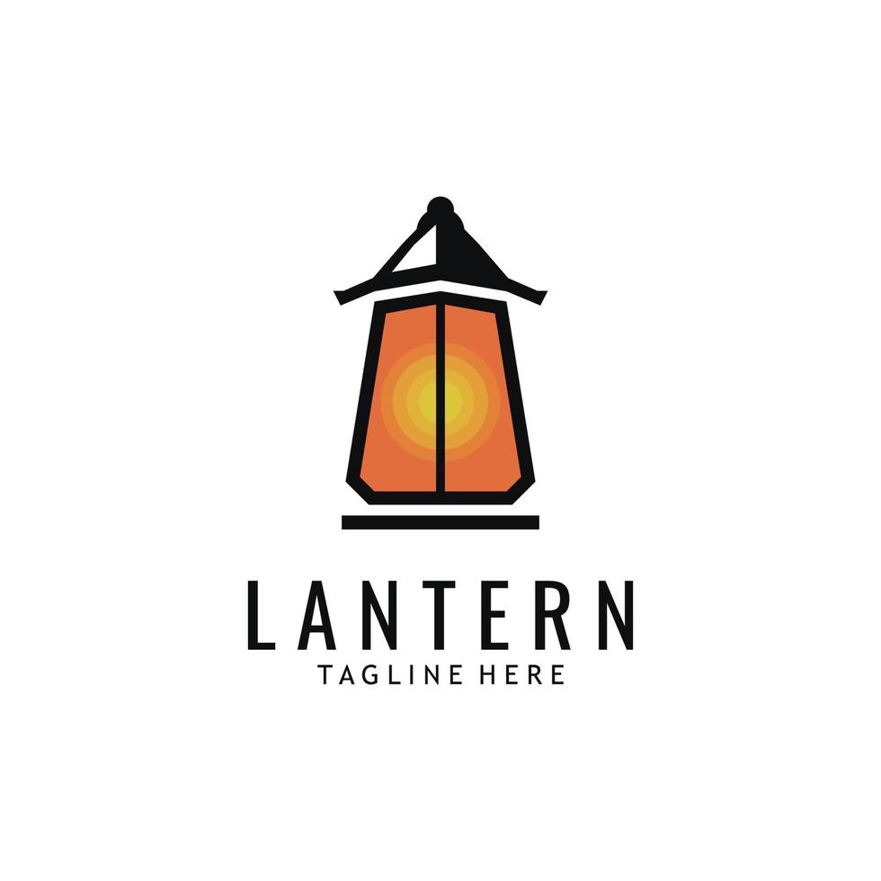 Lantern Lamp Design Vector Template