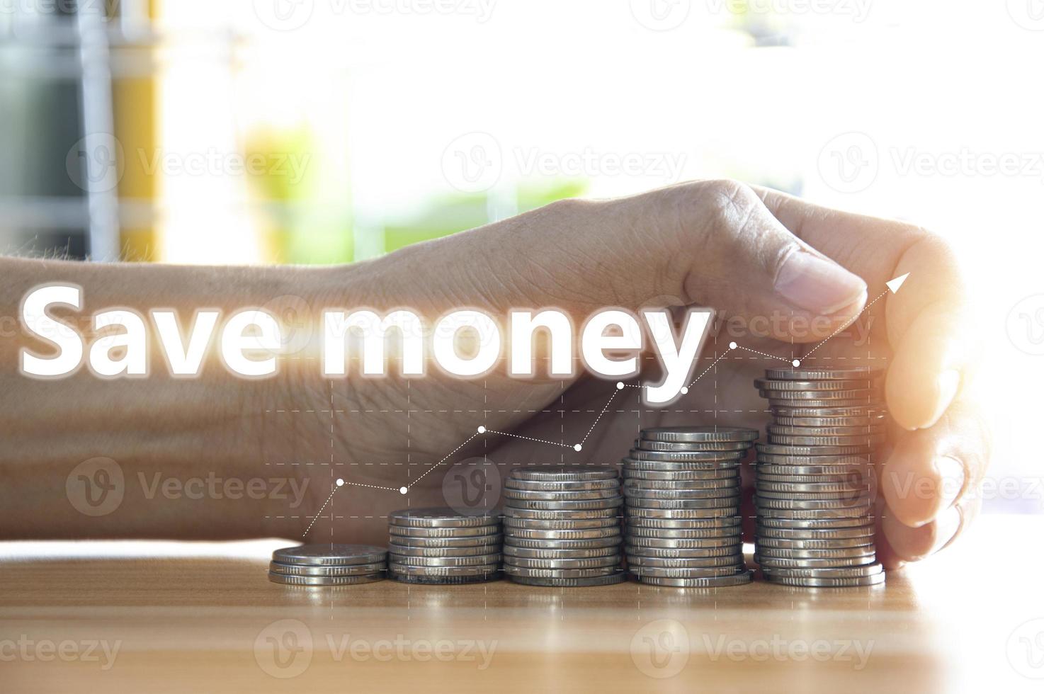 The concept of collecting money as a reserve fund photo