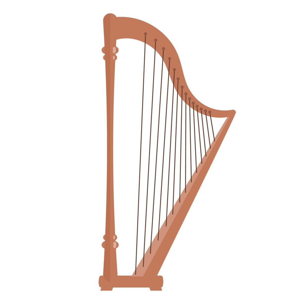 harp vector illustration