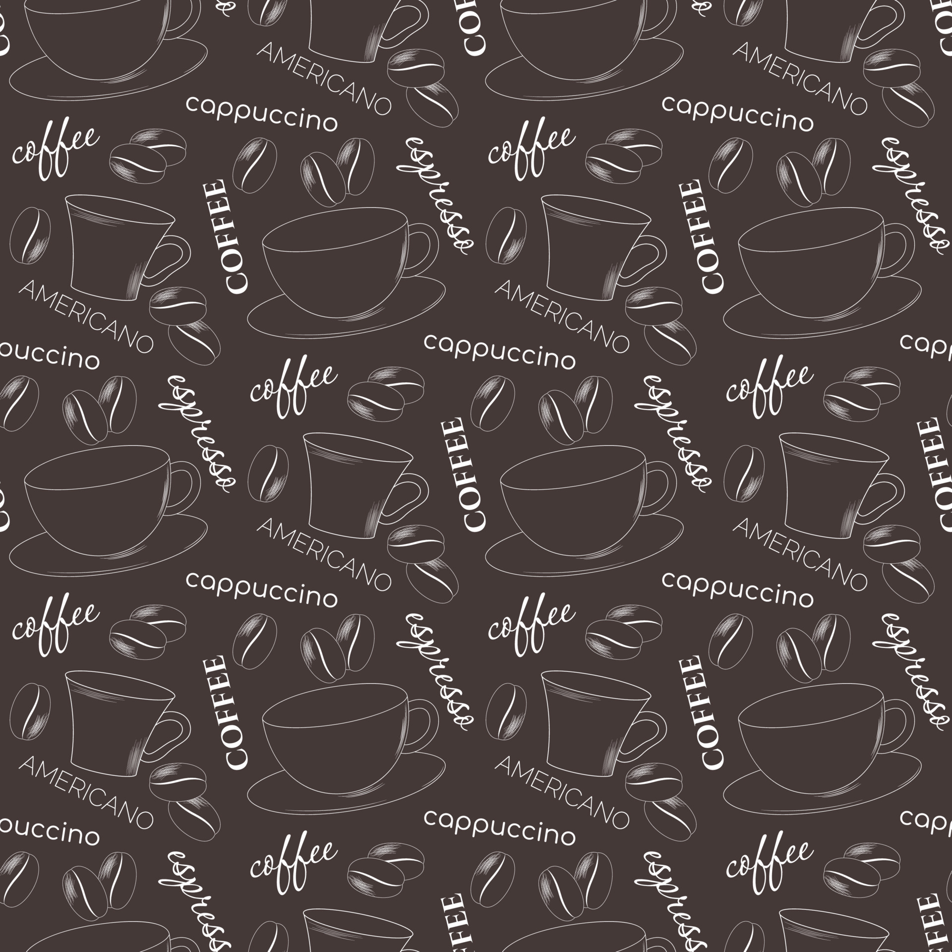 Coffee Pattern Design 22167525 Vector Art At Vecteezy Coffee Pattern Design 22167525 Vector Art At Vecteezy